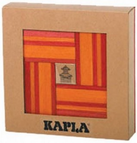 Bild von KAPLA Color rot-orange mit Buch