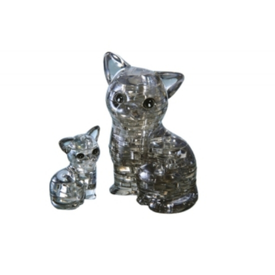 Bild von Crystal Puzzle 3D - Katzenpaar 49 Teile