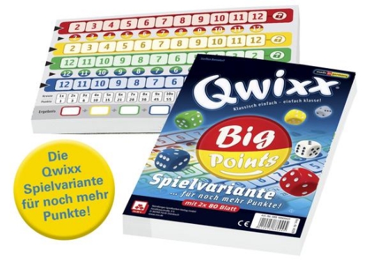 Bild von Qwixx Big Points Böcke - 2x80 Blatt