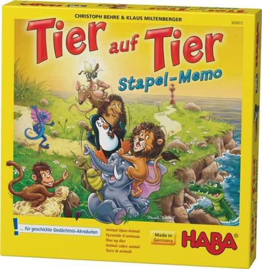 Bild von Tier auf Tier – Stapelmemo