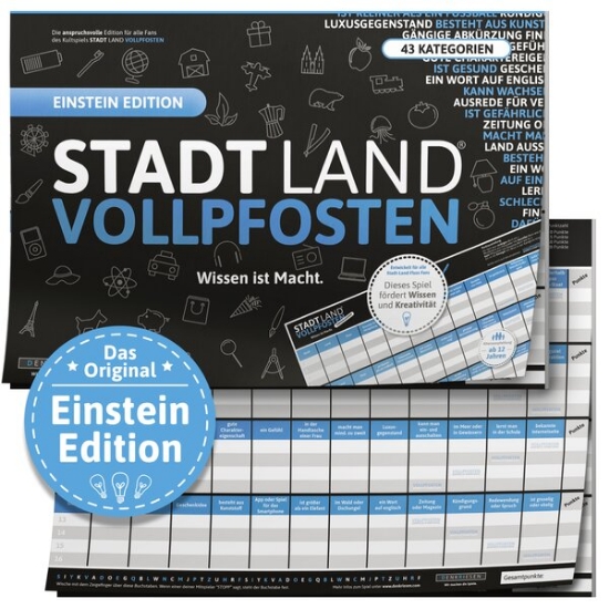 Bild von STADT LAND VOLLPFOSTEN -  Einstein EDITION (im DinA3-Format)