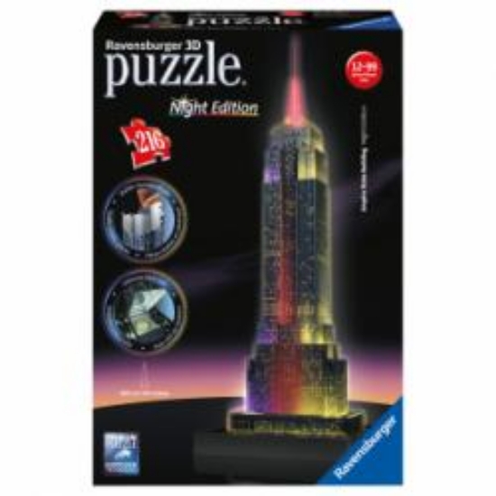 Bild von Puzzle 3D Night Edition Empire State Building,