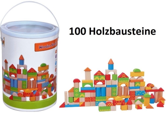 Bild von Holzbausteine 100 Stück