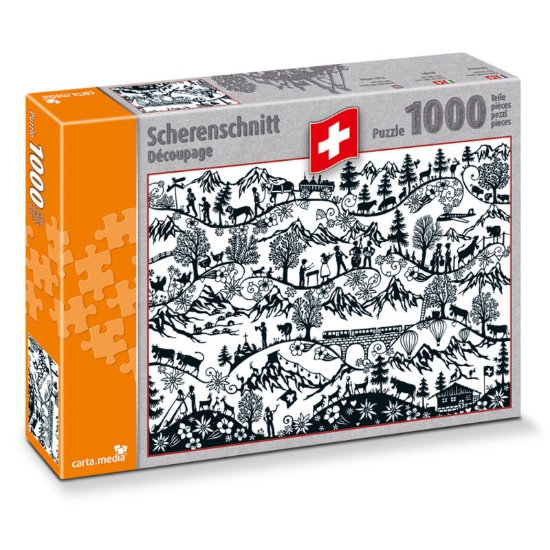 Bild von Puzzle - Scherenschnitt 1000 Teile (Carta Media)