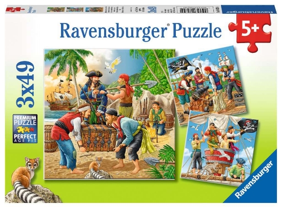 Bild von Puzzle Abenteuer auf See 3x49 Teile