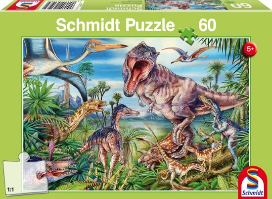 Bild von Puzzle - Bei den Dinosauriern 60 Teile