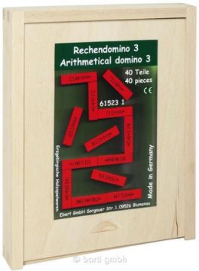 Bild von Rechendomino 3 in der Holzbox