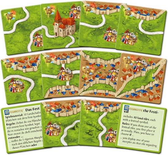 Bild von Carcassonne - Das Fest II Mini Erw.  (neue Edition)