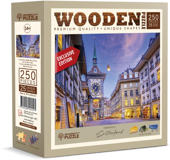 Bild von Puzzle Holz L CH Berner Altstadt 250 Teile