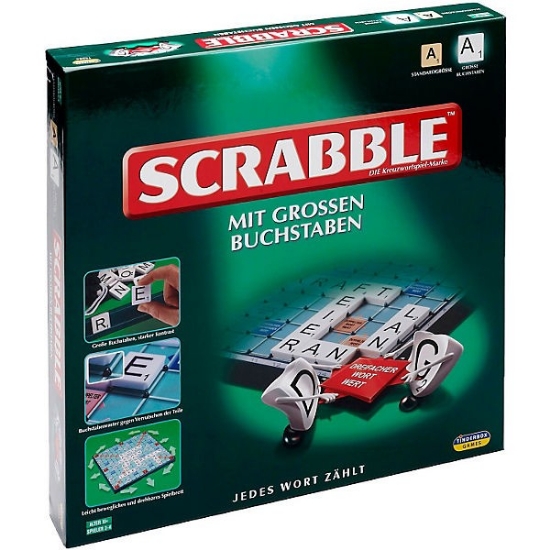 Bild von Scrabble mit Grossbuchstaben